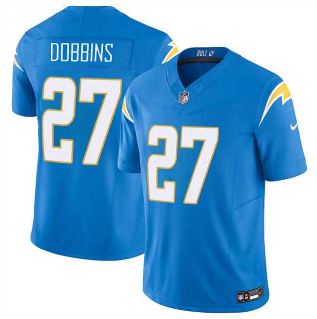 Men & Women & Youth Los Angeles Chargers #27 J.K. Dobbins Blue 2024 F.U.S.E Vapor Limited Stitched Jersey->los angeles chargers->NFL Jersey
